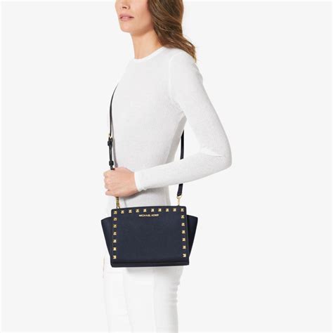 michael kors navy bag selma|Michael Kors selma crossbody.